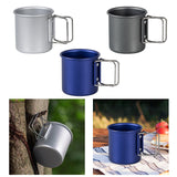 Maxbell Camping Cup Portable with Folding Handles Pot for Garden Backpacking Outdoor Argent