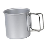Maxbell Camping Cup Portable with Folding Handles Pot for Garden Backpacking Outdoor Argent