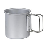 Maxbell Camping Cup Portable with Folding Handles Pot for Garden Backpacking Outdoor Argent