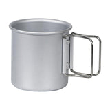 Maxbell Camping Cup Portable with Folding Handles Pot for Garden Backpacking Outdoor Argent