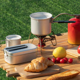 Maxbell Camping Pot 770ml Large Capacity Bowl Coffee Pot for Trekking Fishing Hiking