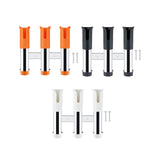 Maxbell 3 Line Fishing Rod Holder Pole Rest Fishing Pole Rack for Boats Garage Yacht Orange