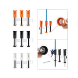 Maxbell 3 Line Fishing Rod Holder Pole Rest Fishing Pole Rack for Boats Garage Yacht Orange