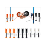 Maxbell 3 Line Fishing Rod Holder Pole Rest Fishing Pole Rack for Boats Garage Yacht Orange