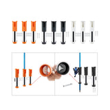 Maxbell 3 Line Fishing Rod Holder Pole Rest Fishing Pole Rack for Boats Garage Yacht Orange