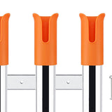 Maxbell 3 Line Fishing Rod Holder Pole Rest Fishing Pole Rack for Boats Garage Yacht Orange