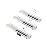 Maxbell 3 Line Fishing Rod Holder Pole Rest Fishing Pole Rack for Boats Garage Yacht White
