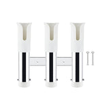 Maxbell 3 Line Fishing Rod Holder Pole Rest Fishing Pole Rack for Boats Garage Yacht White