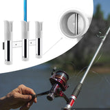Maxbell 3 Line Fishing Rod Holder Pole Rest Fishing Pole Rack for Boats Garage Yacht White