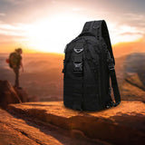 Maxbell Fishing Tackle Bag with Rod Holders Water Resistant Fishing Backpack Daysack S Black