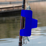 Maxbell Fishing Lures Wraps for Fishing Tools Installed Easily Fishing Rod Baits Clip blue