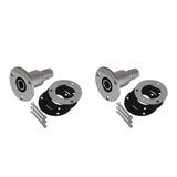 Maxbell 22/24mm Straight thru Hull Exhaust Skin Fitting Hardware for RV Truck Marine 22mm