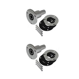 Maxbell 22/24mm Straight thru Hull Exhaust Skin Fitting Hardware for RV Truck Marine 22mm