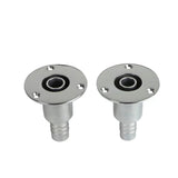 Maxbell 22/24mm Straight thru Hull Exhaust Skin Fitting Hardware for RV Truck Marine 22mm