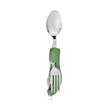 Maxbell Camping Utensil Camping Dinnerware Multi Tool for Backpacking Cooking Picnic green