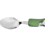Maxbell Camping Utensil Camping Dinnerware Multi Tool for Backpacking Cooking Picnic green