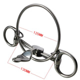 Maxbell Horse Bit for Horses Loose Rings Snaffle Equestrian Supplies Rings Snaffle Bits