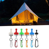 Maxbell Magnetic Hooks Heavy Duty Camping Strong Magnetic Tent Light Hook for Garden White