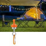 Maxbell Magnetic Hooks Heavy Duty Camping Strong Magnetic Tent Light Hook for Garden Orange