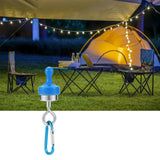 Maxbell Magnetic Hooks Heavy Duty Camping Strong Magnetic Tent Light Hook for Garden Blue
