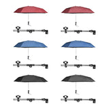 Maxbell Beach Chair Umbrella with Universal Clamp Stroller Umbrella Clip on Umbrella Red Single Layer