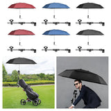 Maxbell Beach Chair Umbrella with Universal Clamp Stroller Umbrella Clip on Umbrella Red Single Layer