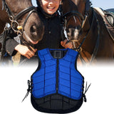 Maxbell Equestrian Protector Accessories Gear Protective Horse Riding Vest Child M Blue