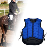 Maxbell Equestrian Protector Accessories Gear Protective Horse Riding Vest Child L Blue