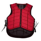 Maxbell Equestrian Protector Accessories Gear Protective Horse Riding Vest Child M Red