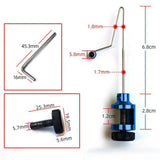 Maxbell Fishing Hook Remover Removal Tool Portable Line Knot Picker Unhooking Device Blue