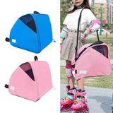 Maxbell Roller Skate Bag Portable Skating Shoes Bag Breathable Ice Skate Carrier Bag Blue