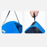 Maxbell Roller Skate Bag Portable Skating Shoes Bag Breathable Ice Skate Carrier Bag Blue