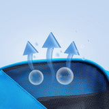 Maxbell Roller Skate Bag Portable Skating Shoes Bag Breathable Ice Skate Carrier Bag Blue