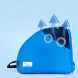 Maxbell Roller Skate Bag Portable Skating Shoes Bag Breathable Ice Skate Carrier Bag Blue