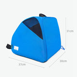 Maxbell Roller Skate Bag Portable Skating Shoes Bag Breathable Ice Skate Carrier Bag Blue