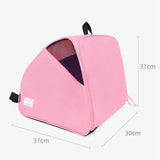 Maxbell Roller Skate Bag Portable Skating Shoes Bag Breathable Ice Skate Carrier Bag Pink