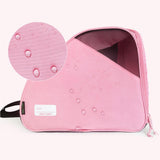 Maxbell Roller Skate Bag Portable Skating Shoes Bag Breathable Ice Skate Carrier Bag Pink