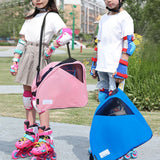 Maxbell Roller Skate Bag Portable Skating Shoes Bag Breathable Ice Skate Carrier Bag Pink