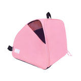 Maxbell Roller Skate Bag Portable Skating Shoes Bag Breathable Ice Skate Carrier Bag Pink