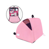 Maxbell Roller Skate Bag Portable Skating Shoes Bag Breathable Ice Skate Carrier Bag Pink