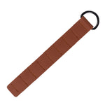 Maxbell Ground Nail Storage Bag Chain Hanging 8 Hole Travel Tent Stakes Storage Rack Light Brown