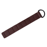 Maxbell Ground Nail Storage Bag Chain Hanging 8 Hole Travel Tent Stakes Storage Rack Dark Brown