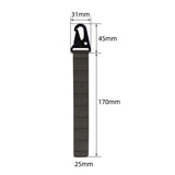 Maxbell Ground Nail Storage Bag Chain Hanging 8 Hole Travel Tent Stakes Storage Rack Green