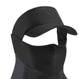 Maxbell Golf Sunscreen Mask Cool Sun Protection Face Covering for Travel Riding Gift Black