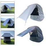 Maxbell SUV Trunk Tent 2 Person Canopy Car Trunk Tent for Outdoor Beach Self Driving White