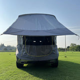 Maxbell SUV Trunk Tent 2 Person Canopy Car Trunk Tent for Outdoor Beach Self Driving Gray