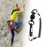 Maxbell Fly Fishing Magnetic Net Release Holder Coiled Lanyard Rope Carabiner Tether