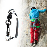 Maxbell Fly Fishing Magnetic Net Release Holder Coiled Lanyard Rope Carabiner Tether