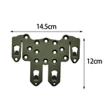 Maxbell Molle Adapter Plate Quick Assembly Durable for Hunting paintballs Vests, Belt Green