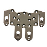 Maxbell Molle Adapter Plate Quick Assembly Durable for Hunting paintballs Vests, Belt Brown
